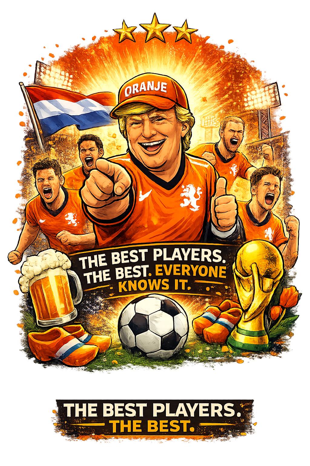 T-Shirt WK2026 Oranje The Best Players